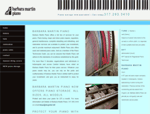 Tablet Screenshot of barbaramartinpiano.com